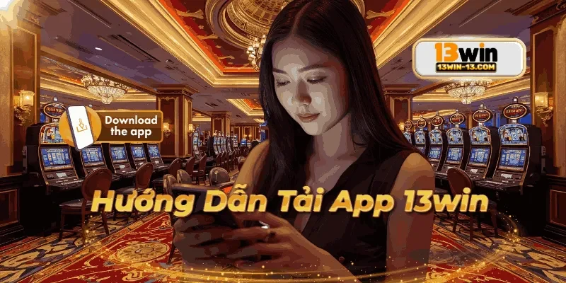 Giao diện chính khi tải app 13win dễ sử dụng, trực quan.